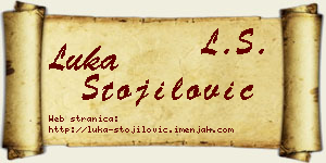Luka Stojilović vizit kartica